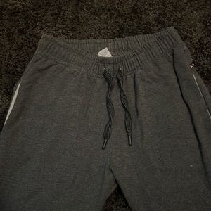 Dark Gray Cropped Sweat Pants